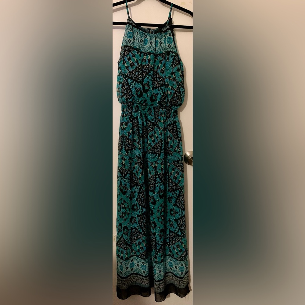Enfocus Studio Floral Sleeveless Maxi Dress Sz 10